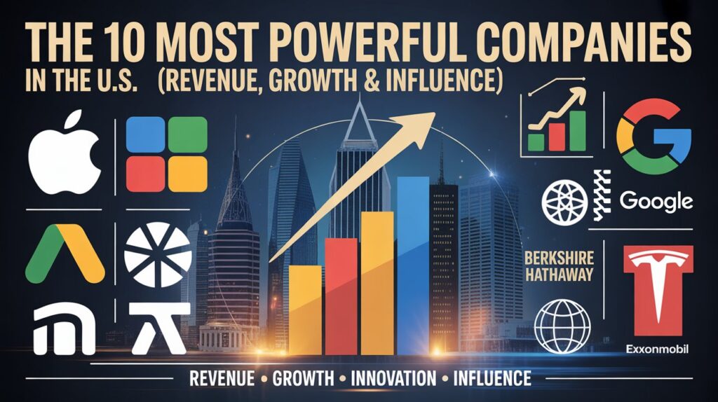 The 10 Most Powerful Companies in the U.S. (Revenue, Growth & Influence)