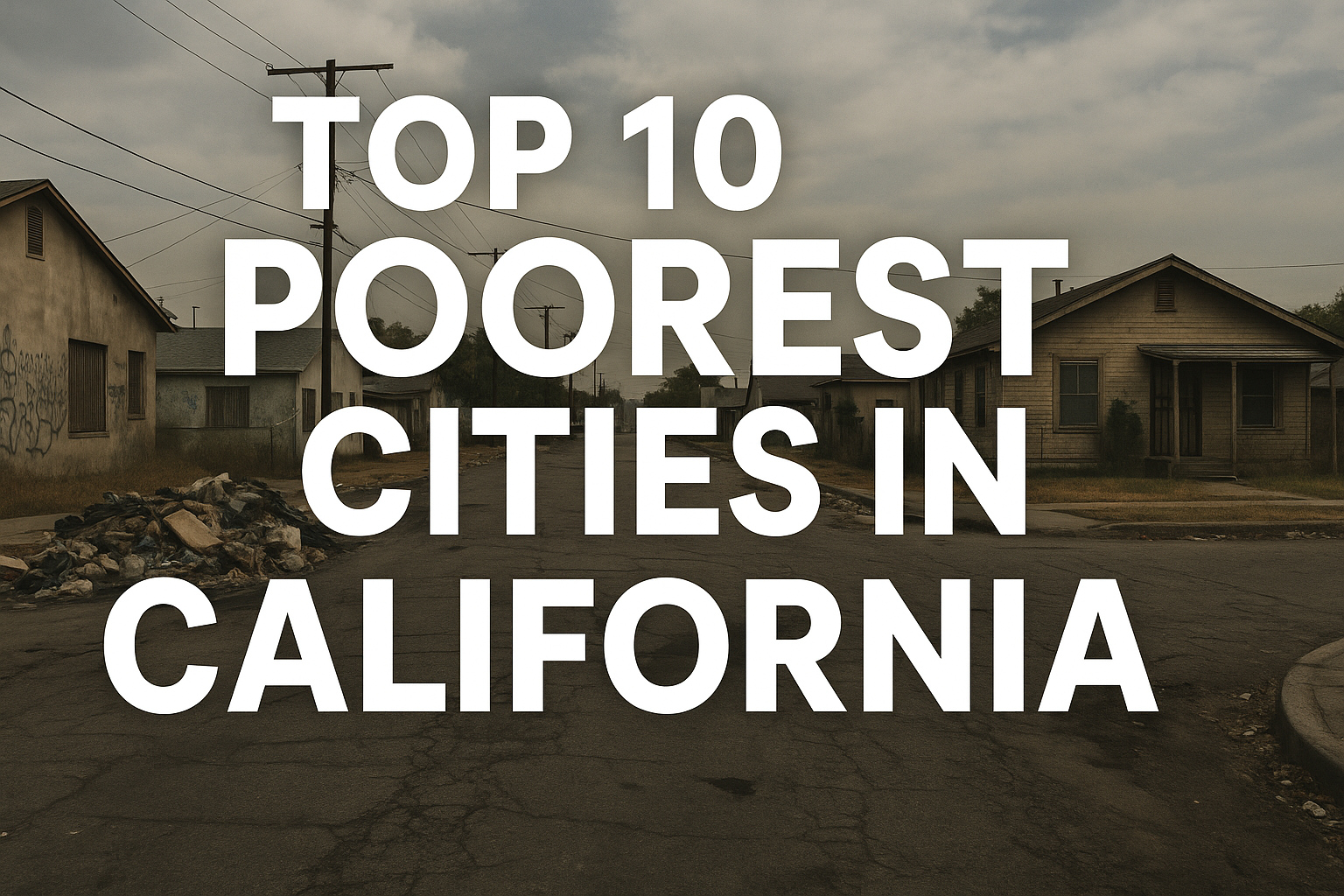 Top 10 Poorest Cities in California