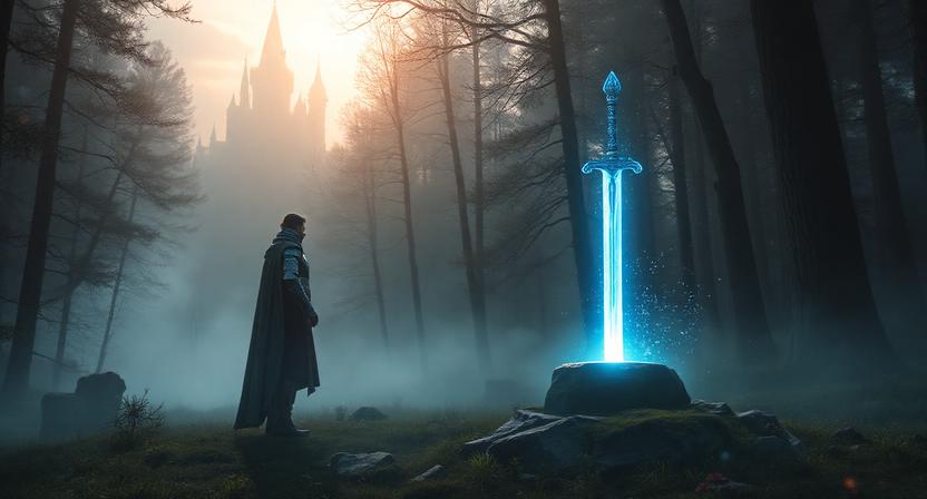 1000198541 King Arthur and the Sword Excalibur