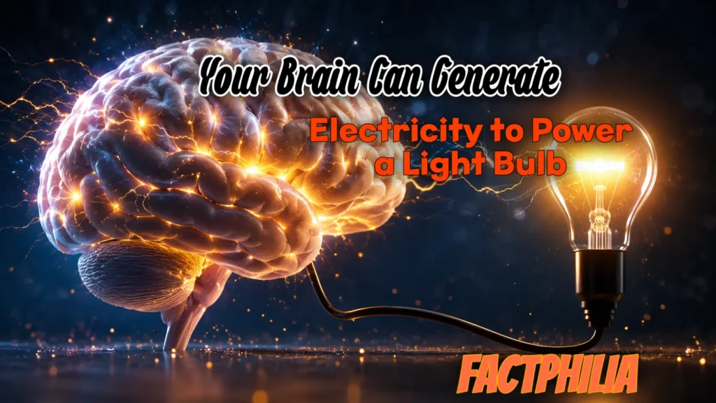 Your Brain Can Generate Enough Electricity to Power a Light Bulb