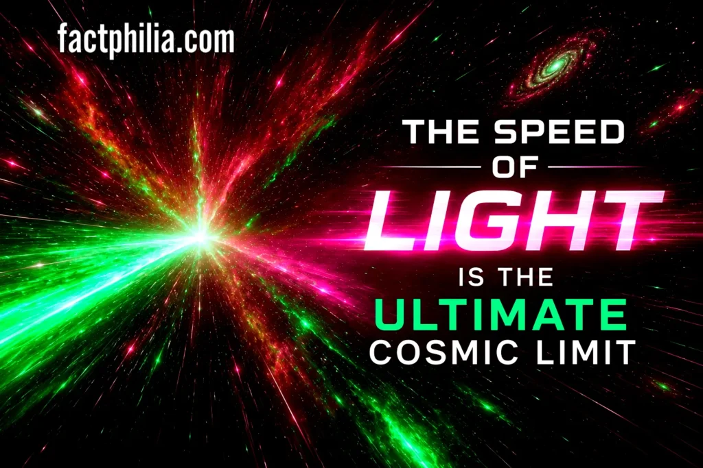 The Speed of Light Is the Ultimate Cosmic Limit