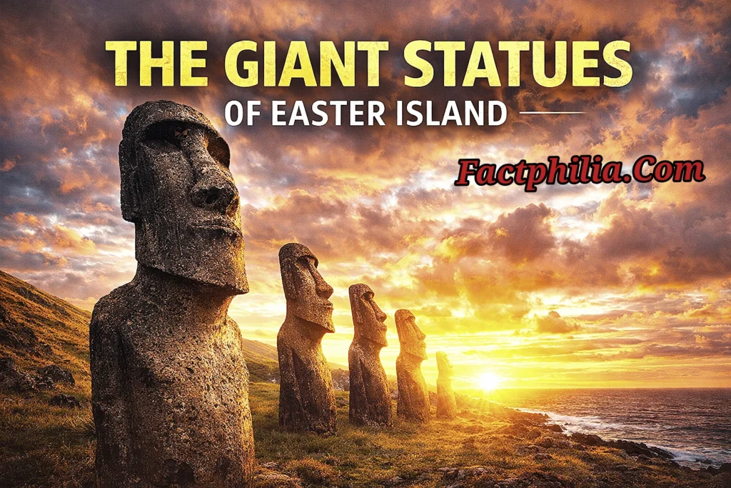 .The Giant Statues of Easter Island