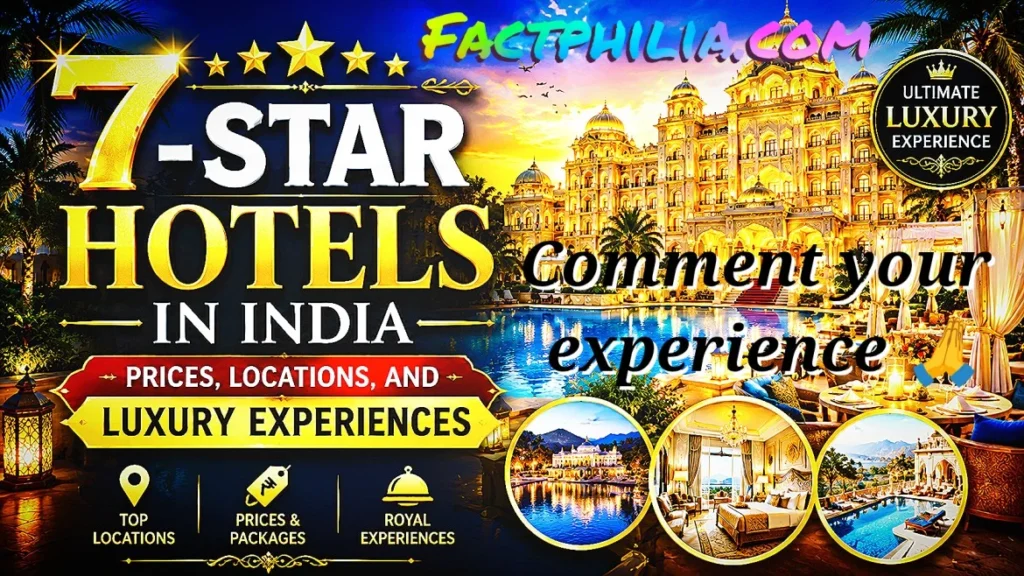 7-Star Hotels in India: Prices, Locations, and Luxury Experiences