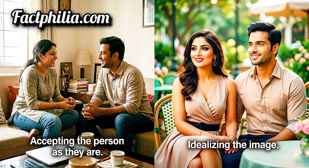Accepting the person as they are vs. Idealizing the image