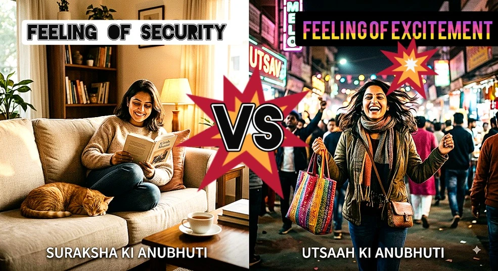 Feeling of Security vs. Feeling of Excitement