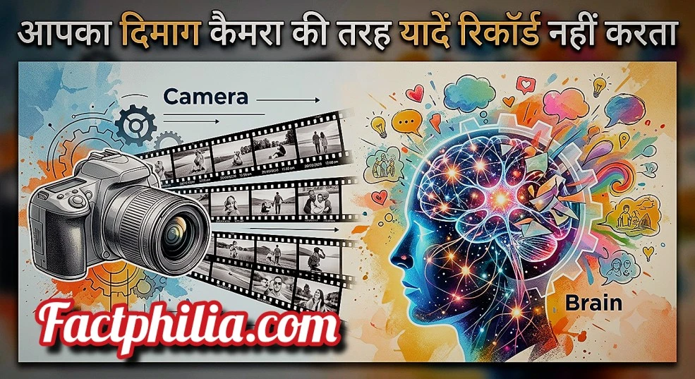 Your Brain does not record Memories exactly like a Camera