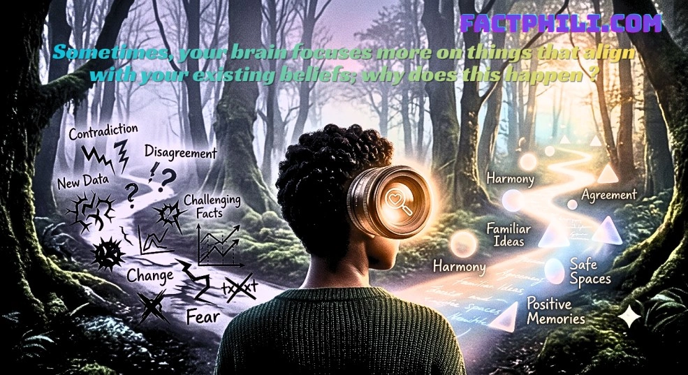  Sometimes, your brain focuses more on things that align with your existing beliefs; why does this happen ?