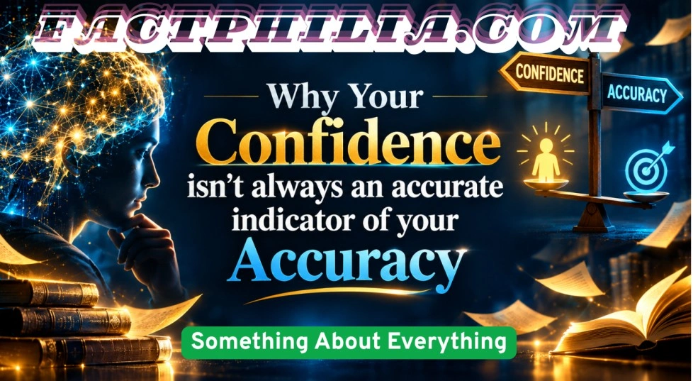 Why Your Confidence isn't always an accurate indicator of your accuracy